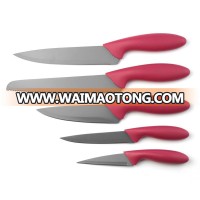 Low cost first-rate stainless steel and painting kitchen chef knife set