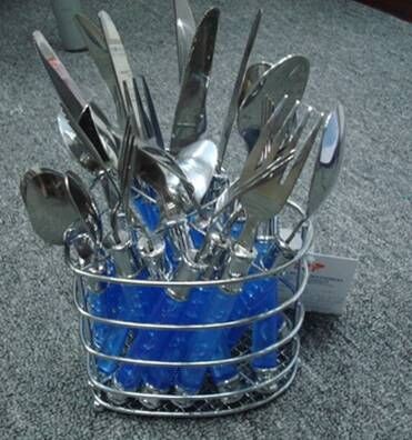 24 pieces Stainless Steel Cutlery Set With Stand