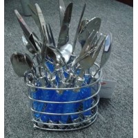 24 pieces Stainless Steel Cutlery Set With Stand