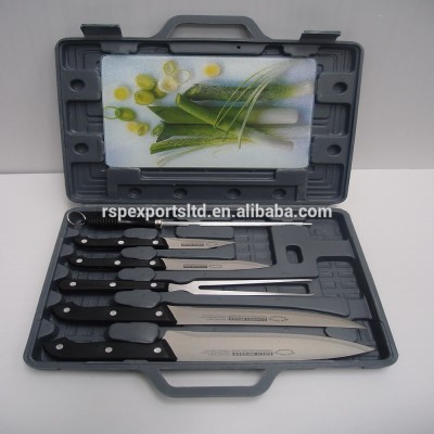 8pcs Kitchen Knives Set With Plastic Case