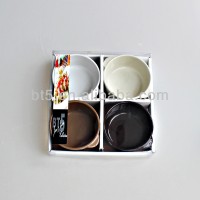 4pcs custom ceramic tapas serving set,round casserole